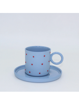 Mia Mavi - Kırmızı Noktalı...