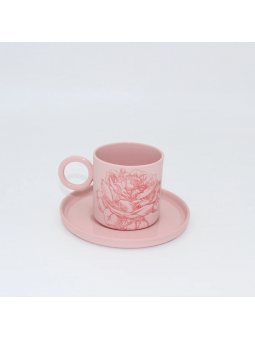 Mia Pembe Kırmızı Çiçekli...