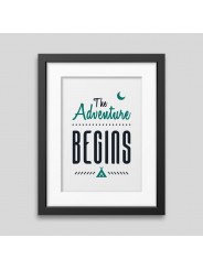 The adventure begins Framed poster